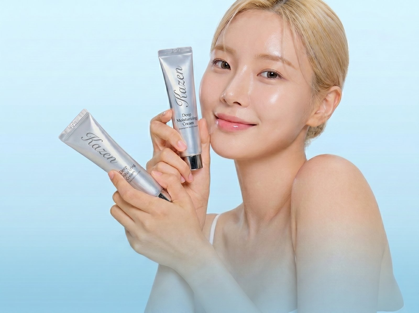 Kazen skincare model
