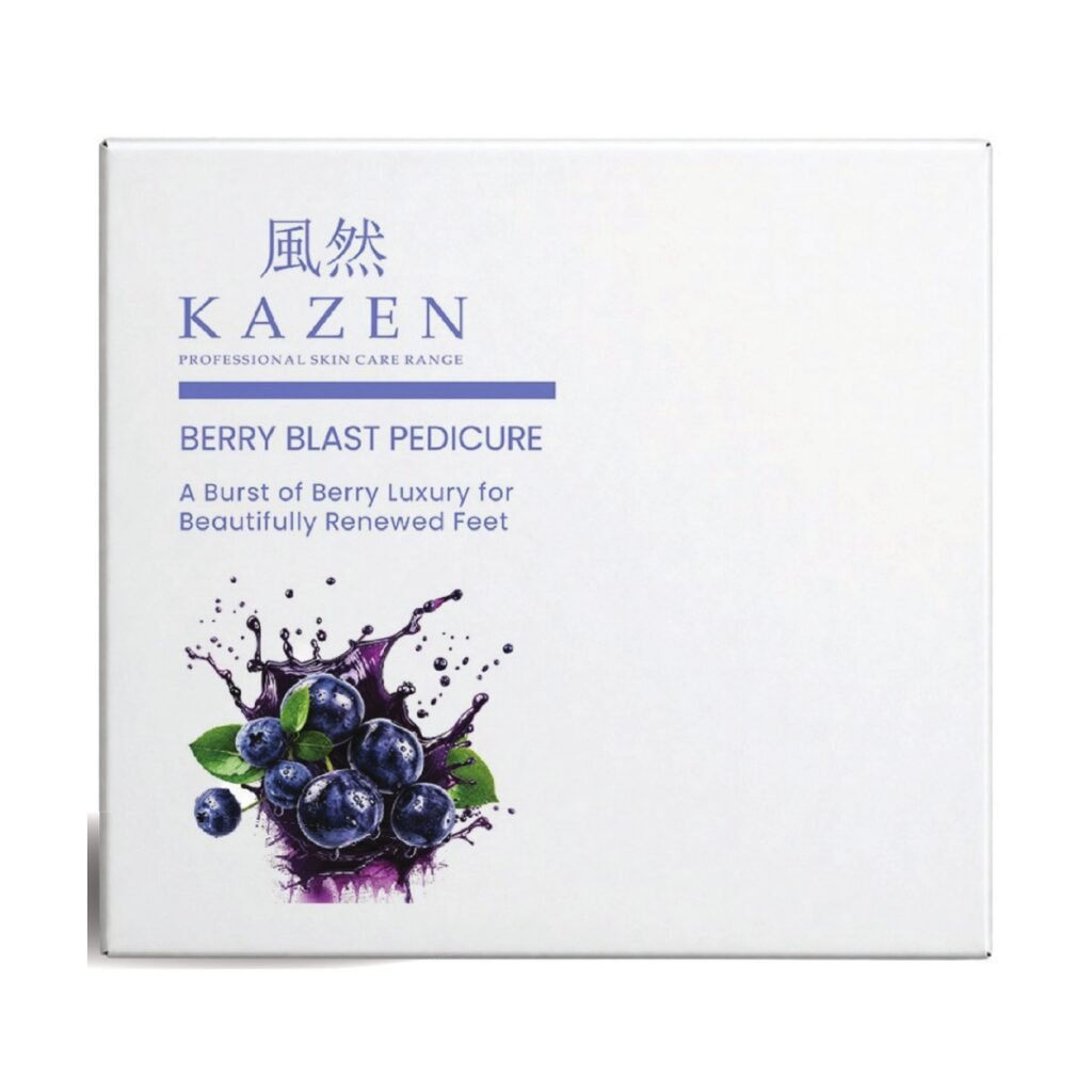 Berry Blast fruit pedicure kit, 5 steps, by KAZEN