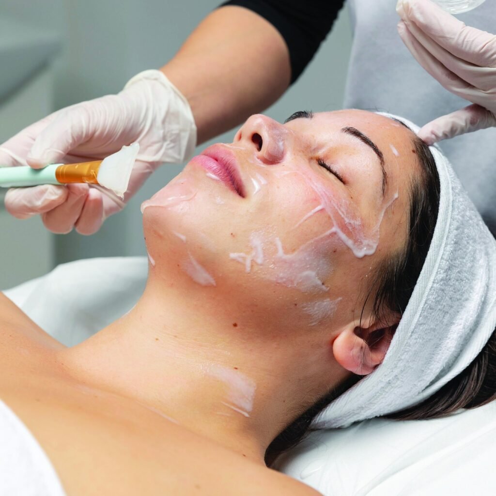 A KAZEN professional facial in a salon