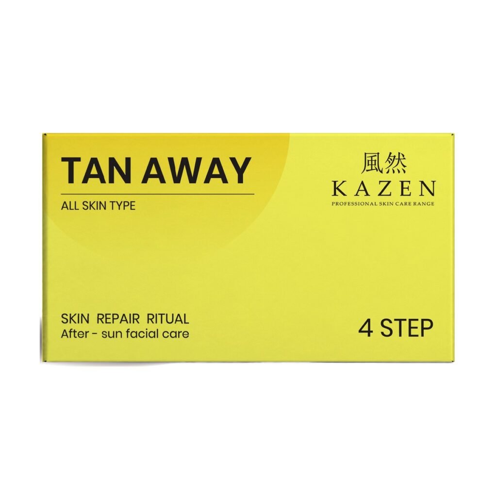 Tan Away de-tan facial kit, 4 steps, by KAZEN